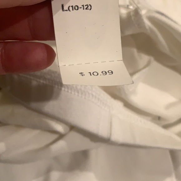 NWT white Girl leggings size 10-12 old navy - Picture 4 of 4